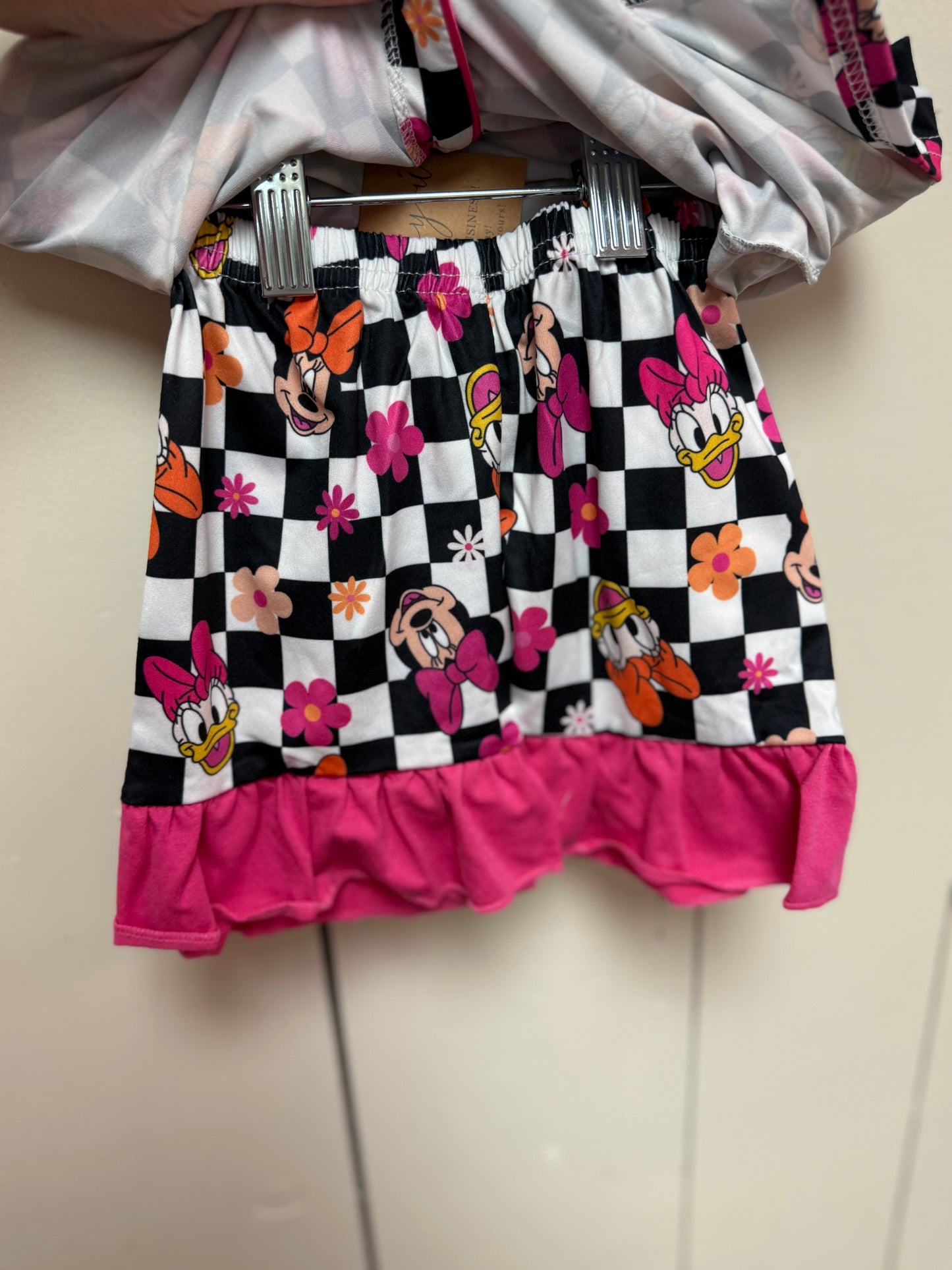 mickey mouse checkered set