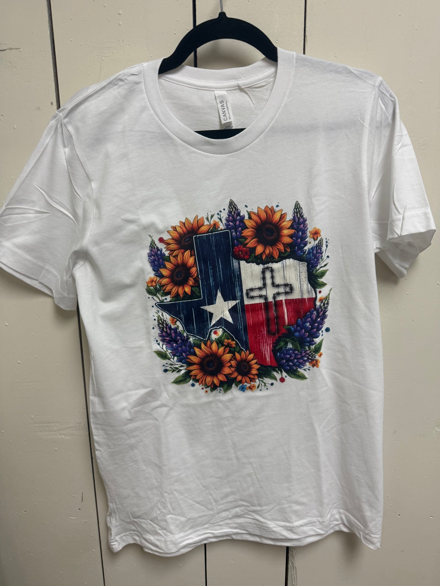 texas flower white tee