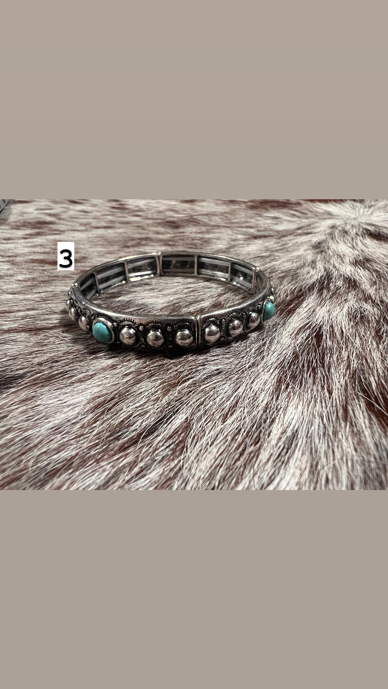stretch stacker cuff turquoise