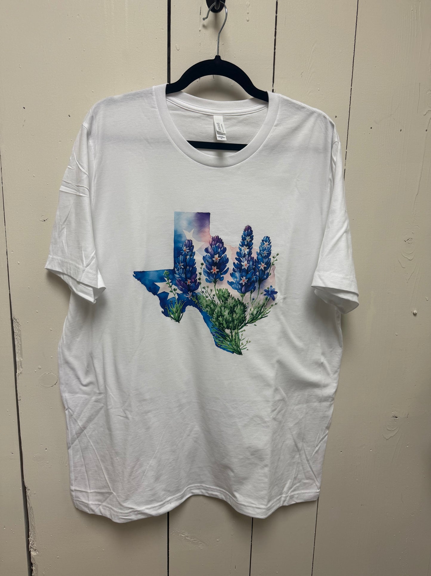 White texas bluebonnet t-shirt