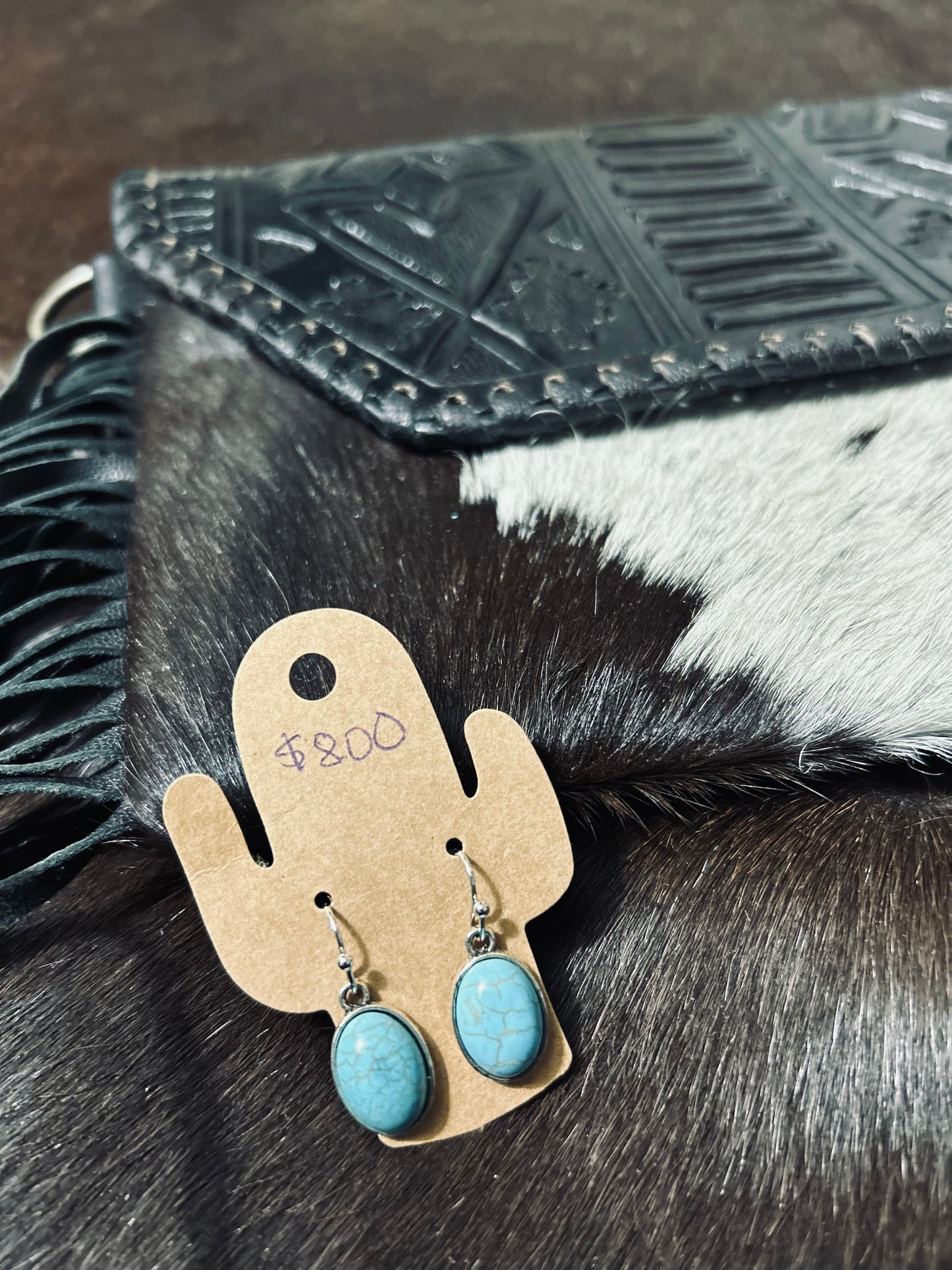 Turquoise βRβ Necklace + Earrings