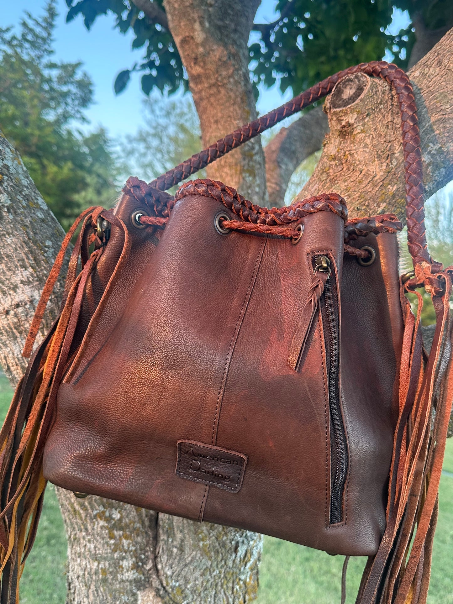 Bucket Hair on Genuine Leather concealed carry