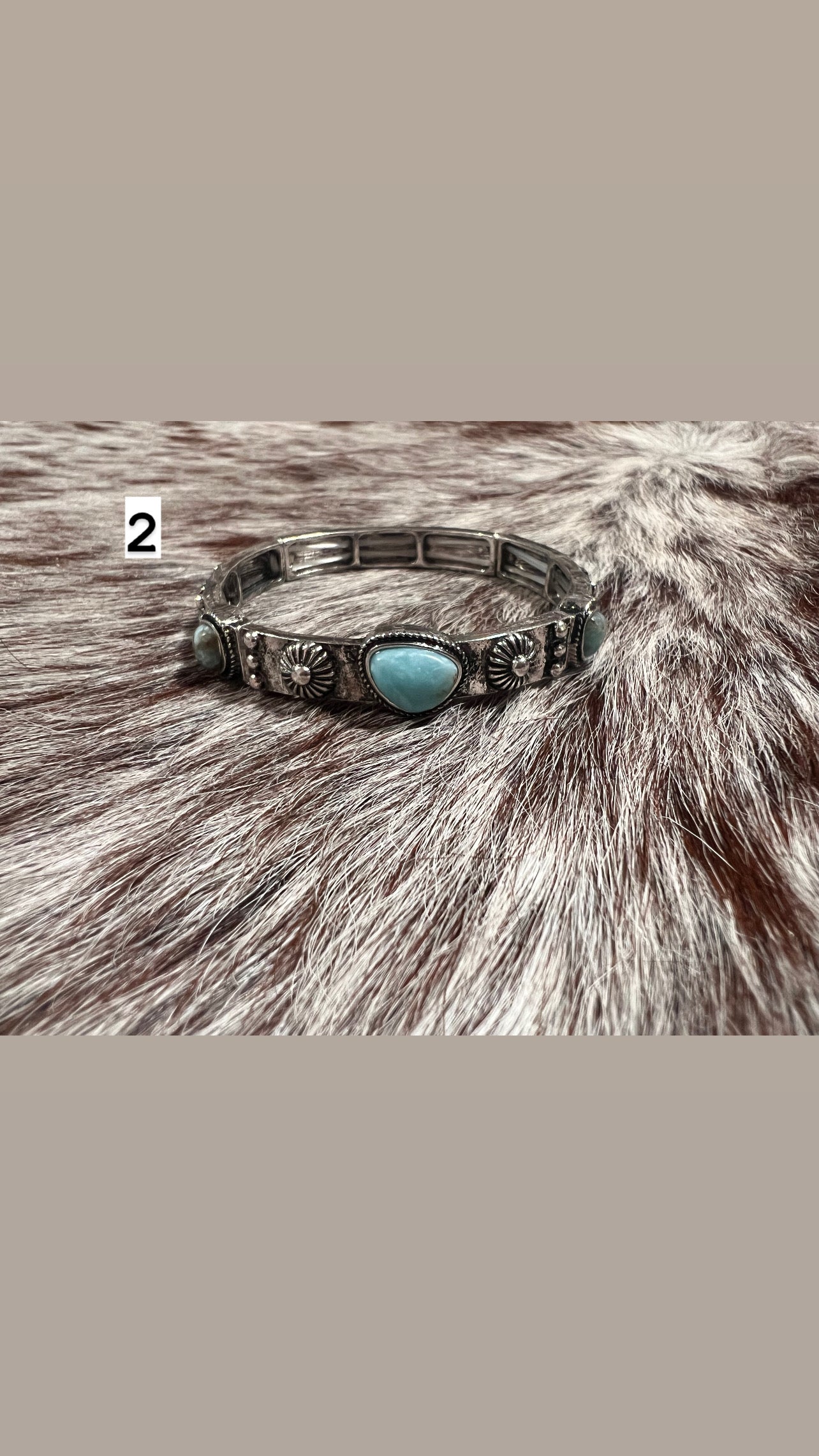 stretch stacker cuff turquoise