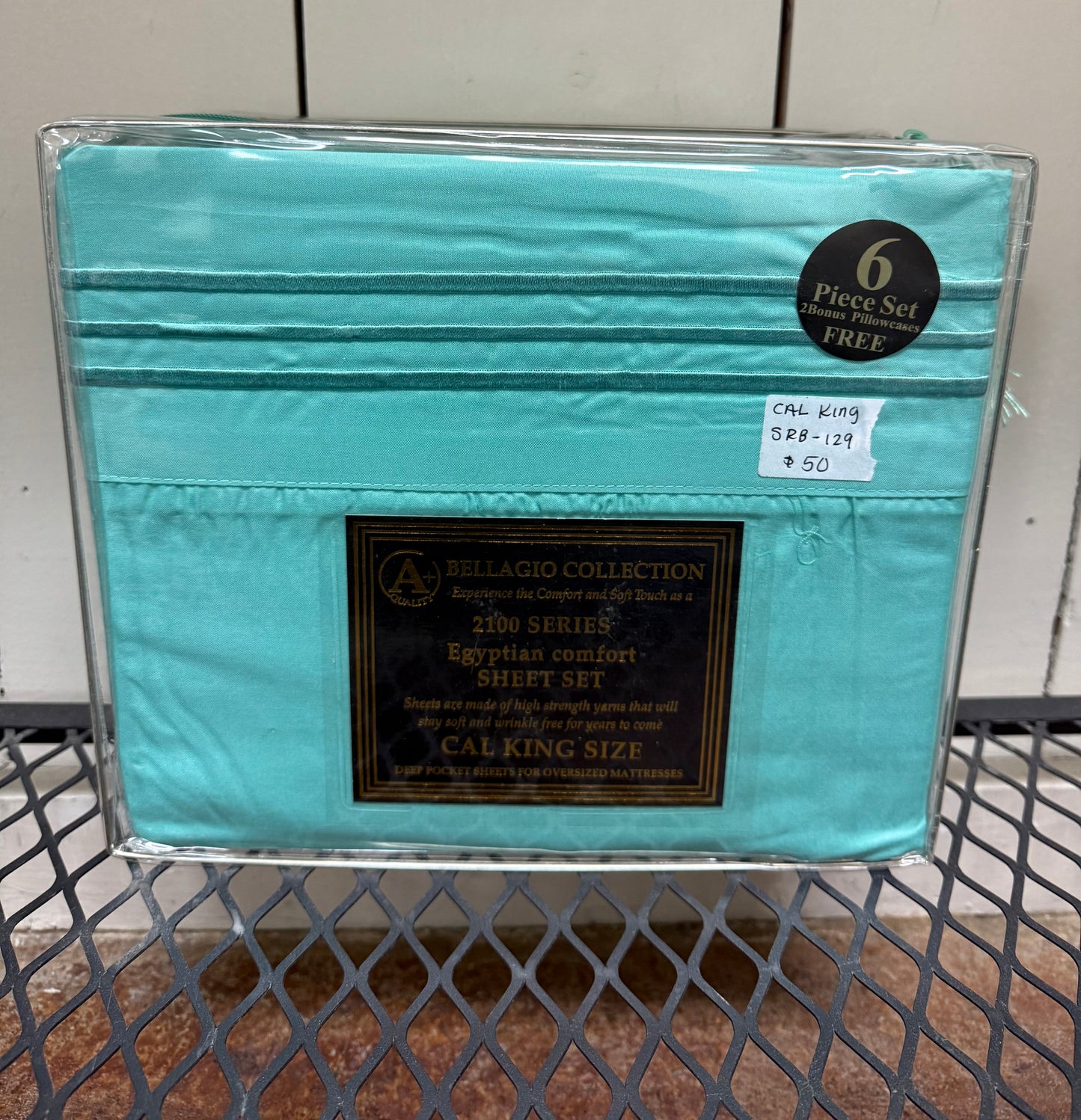 teal Cal King sheets