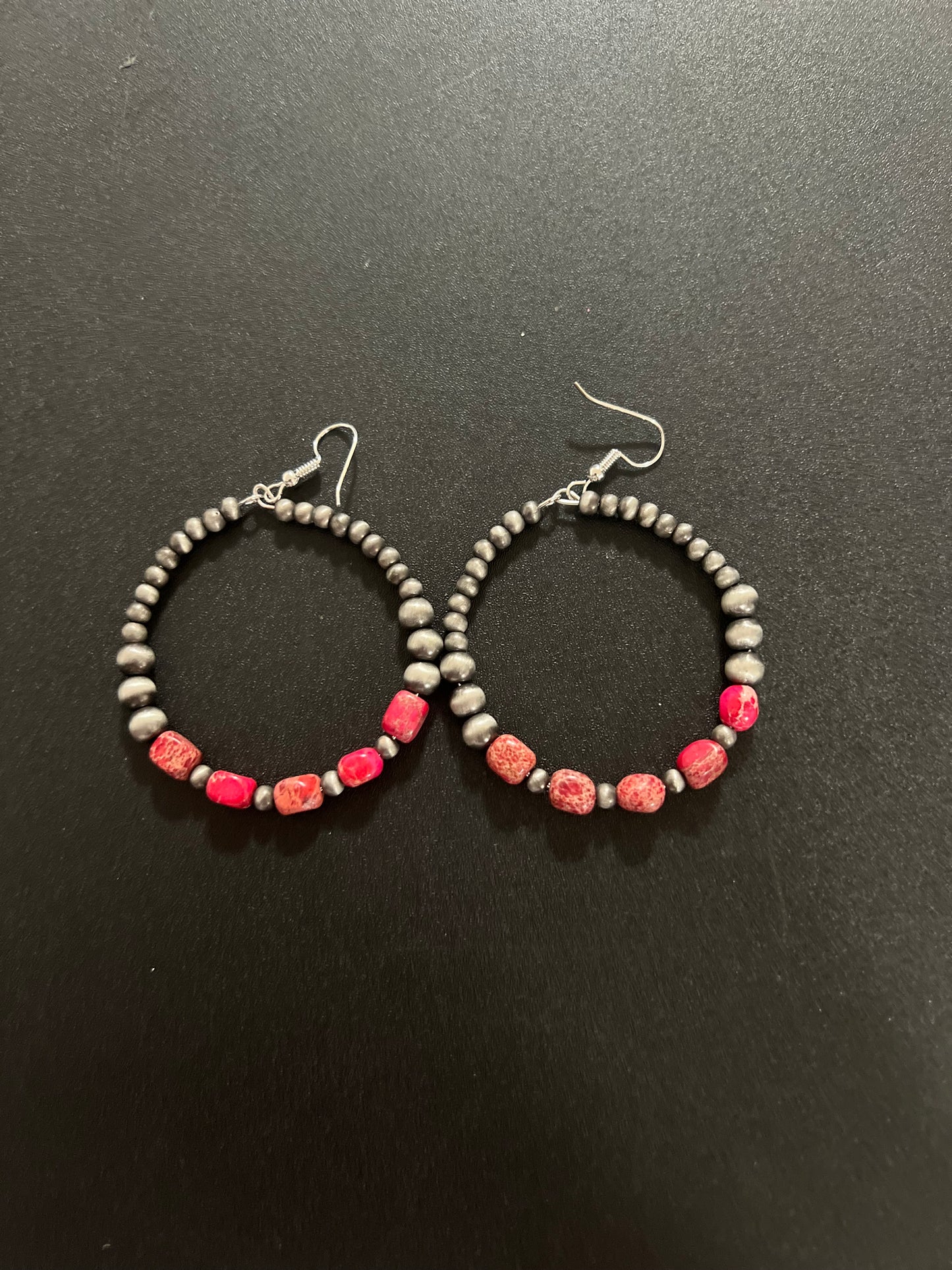 red earrings