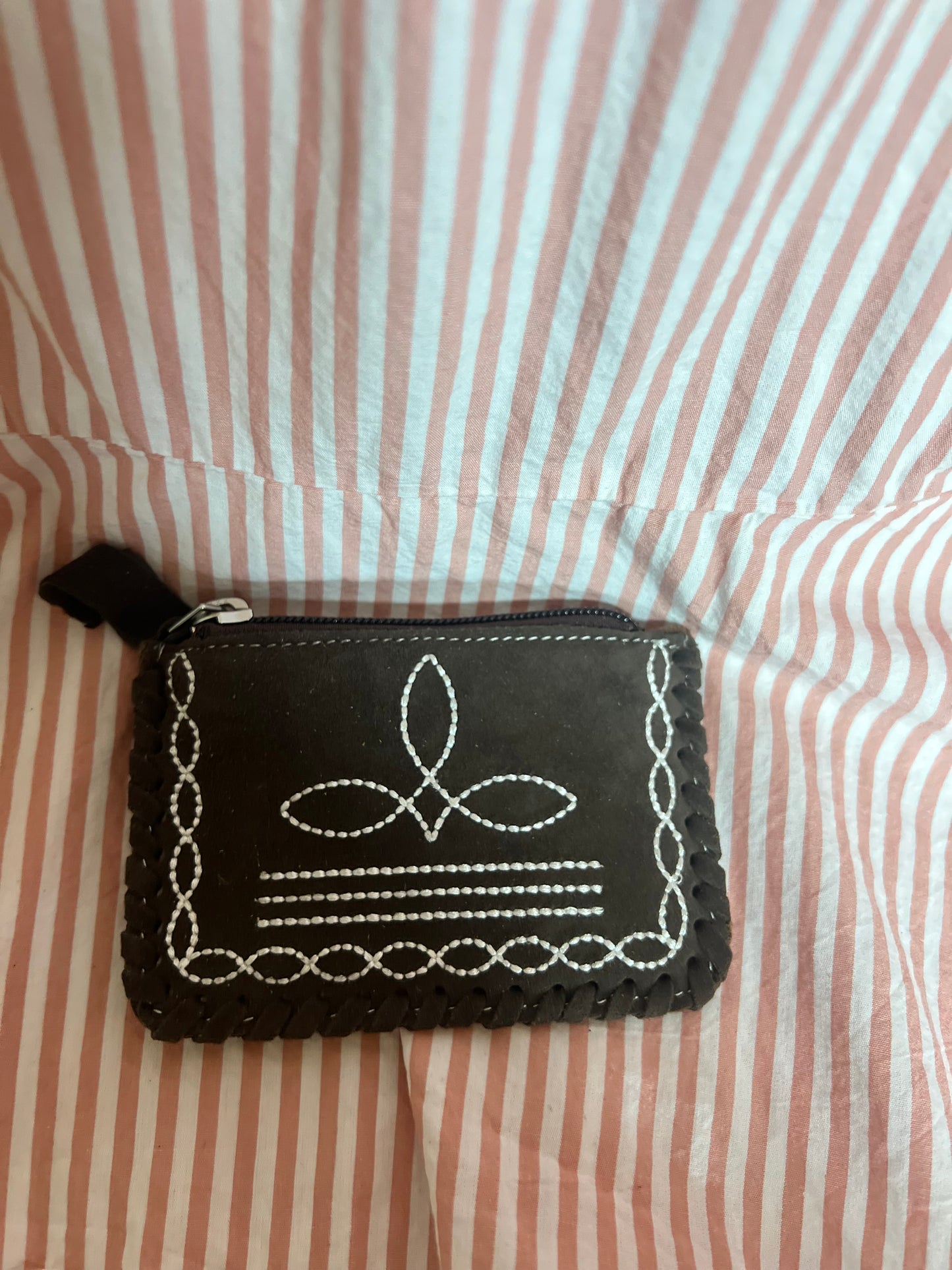 boot stitch card holder/coin purse