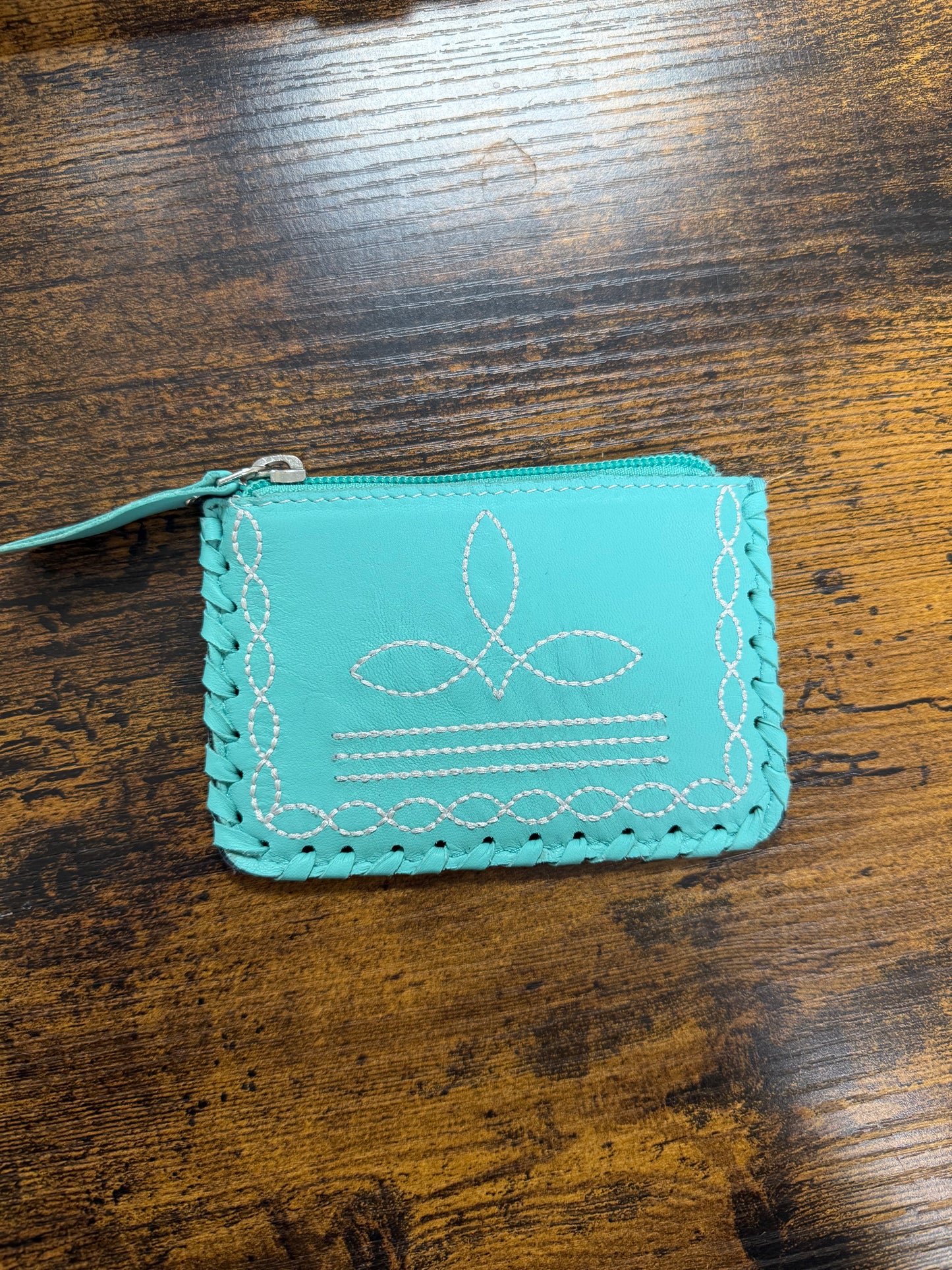 boot stitch card holder/coin purse