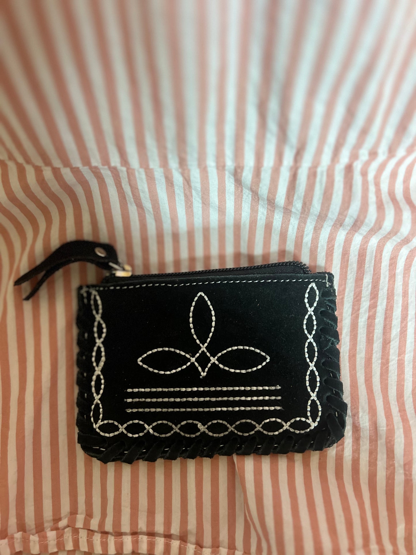 boot stitch card holder/coin purse