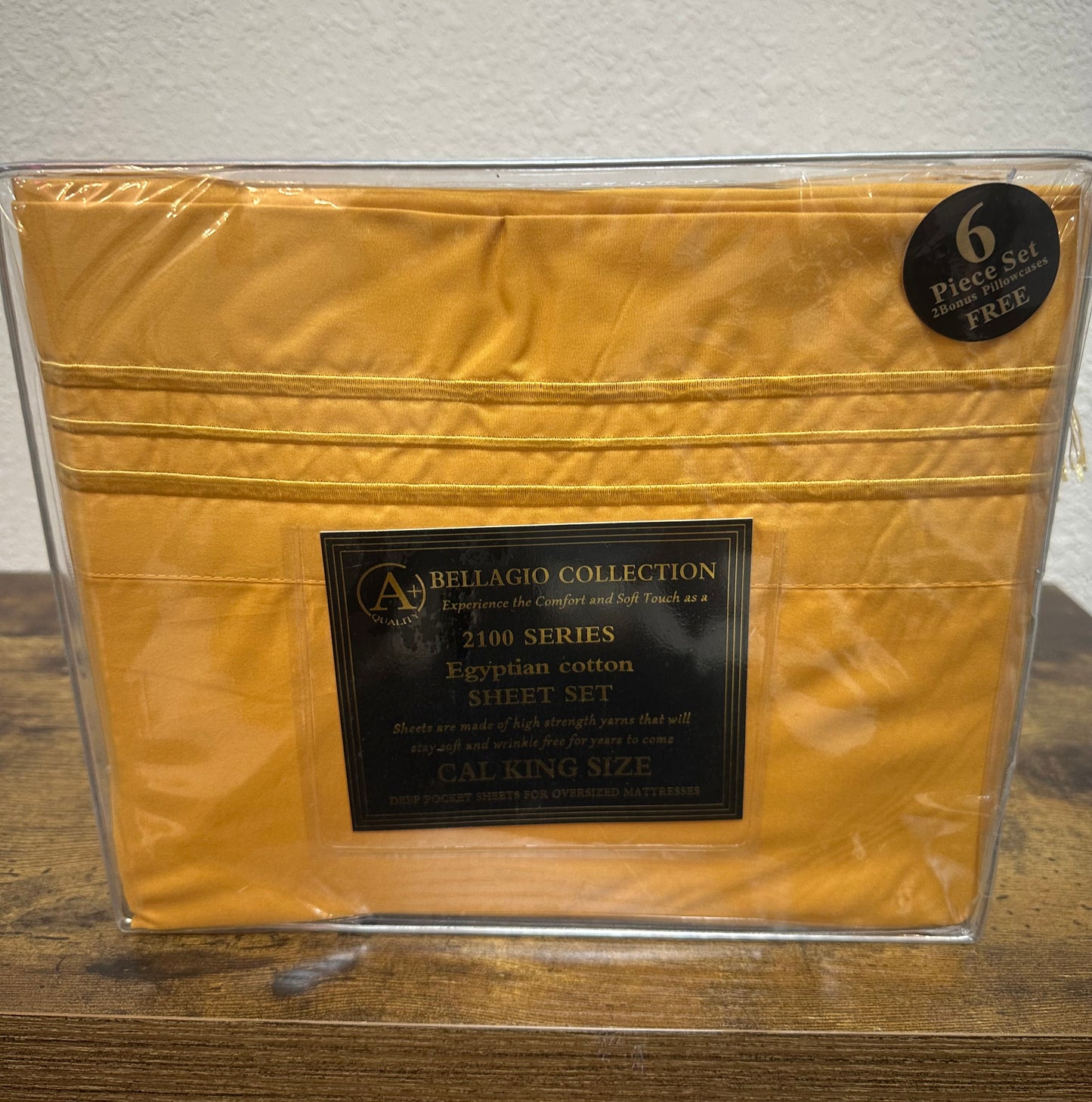 Mustard Cal King Sheets