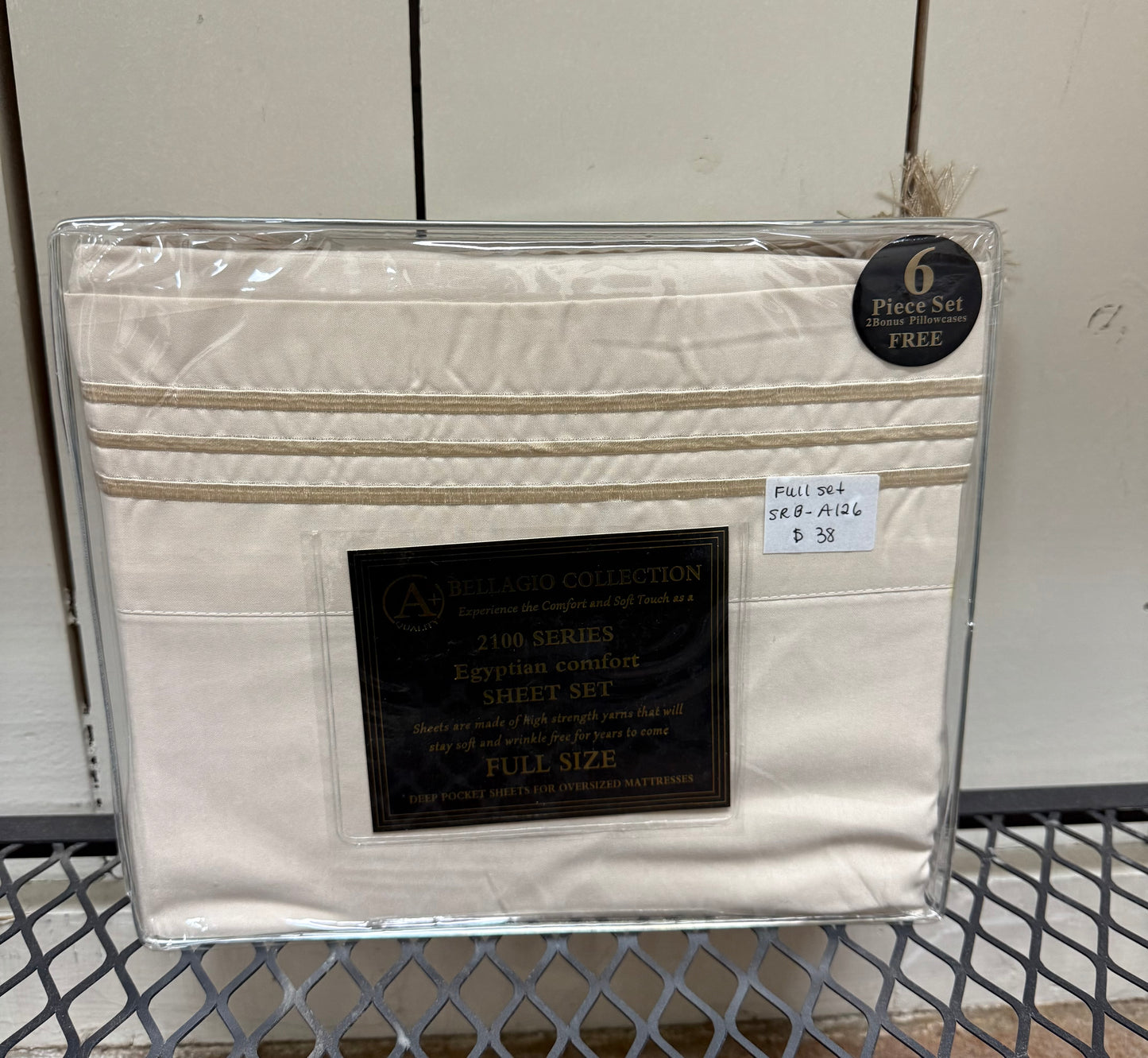 cream full size sheets