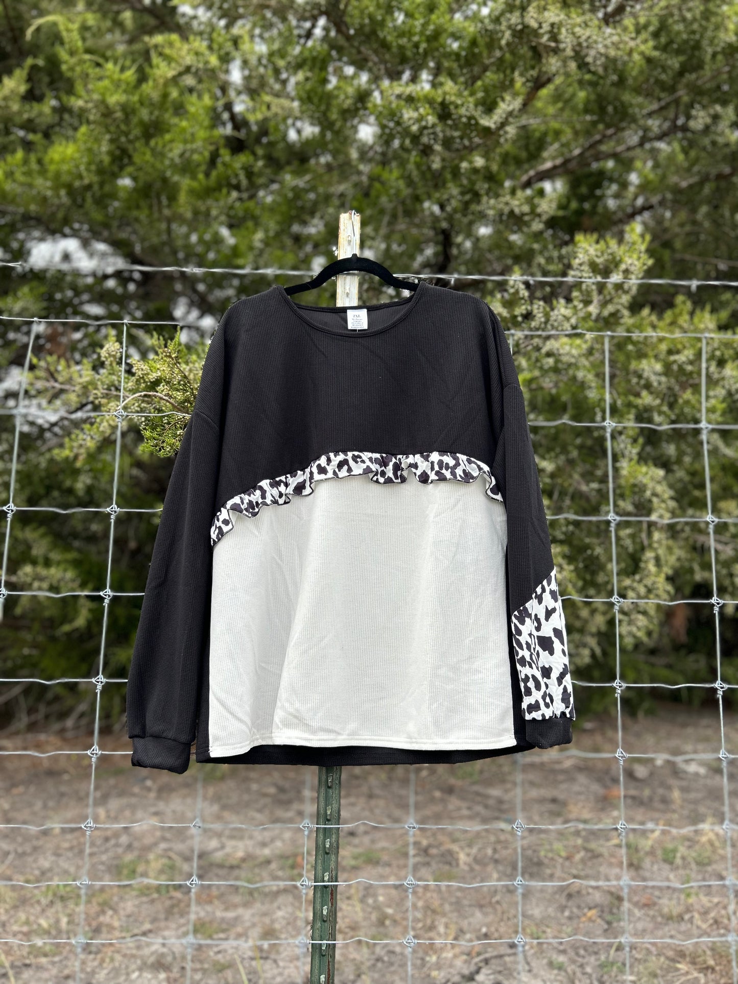 Cheetah Trim Top