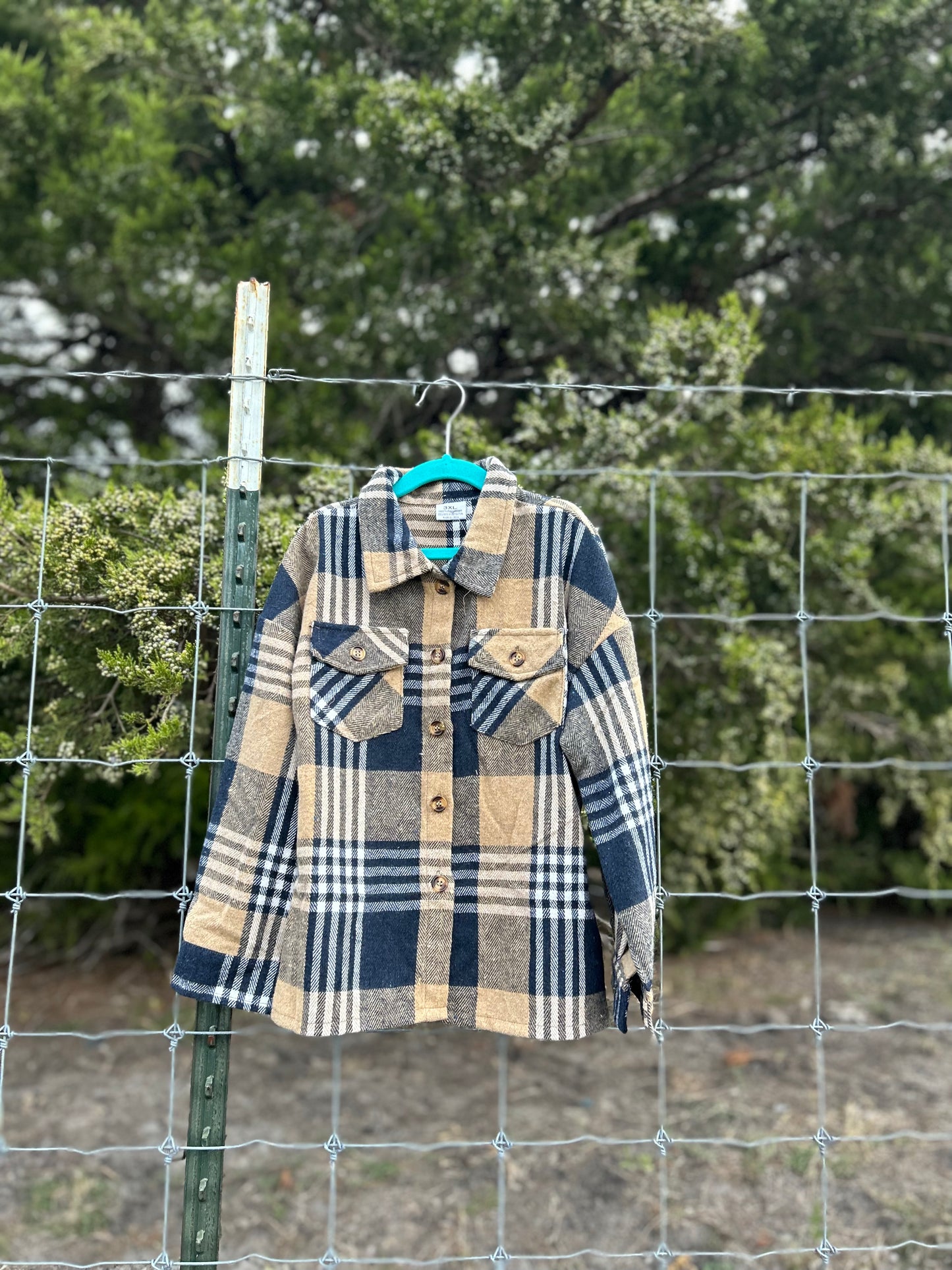 Deep Plaid Shacket
