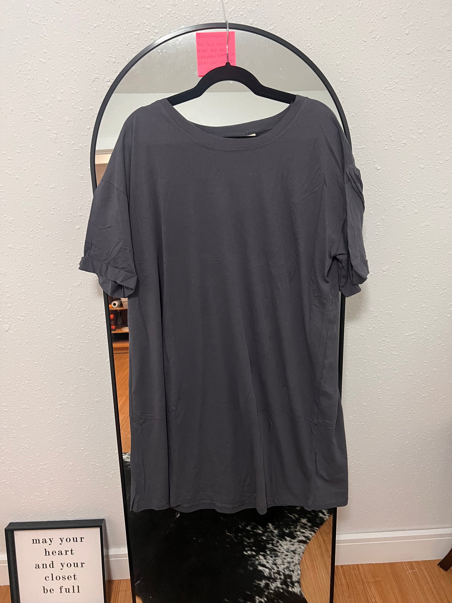 grey fringe dress