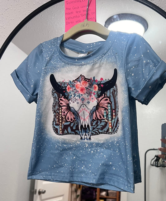 blue steer kids shirt
