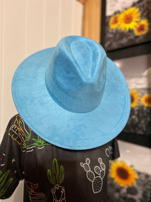 Baby Blue Felt Hat