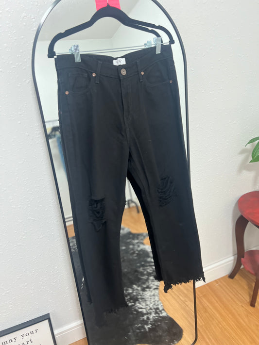 black capri jeans