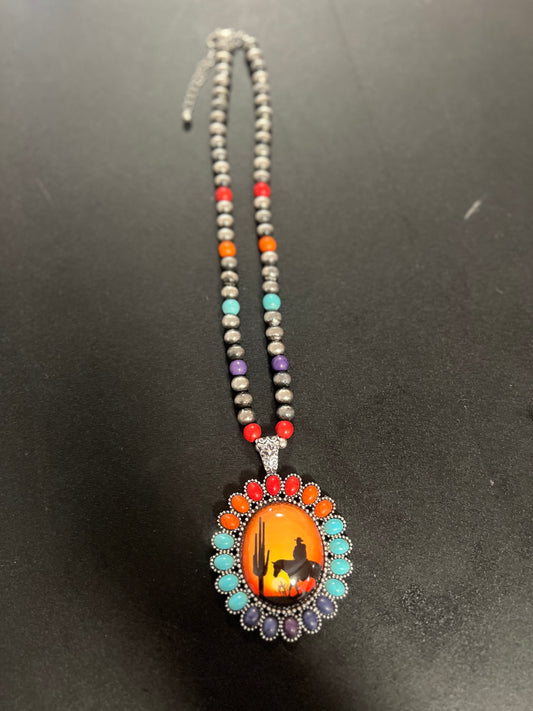 sunset necklace