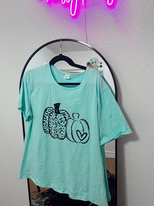 teal cheetah pumpkin