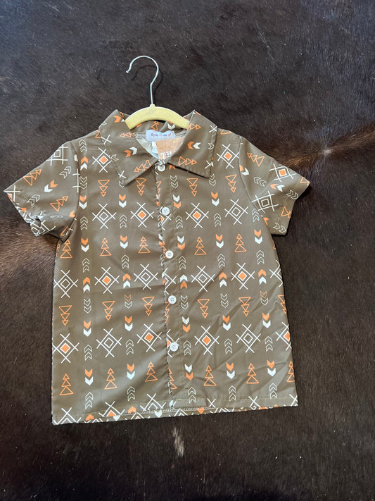 Aztec Button Up