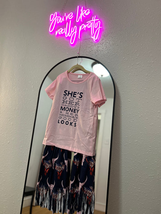 Daddy’s money + Mamas Good looks bell set