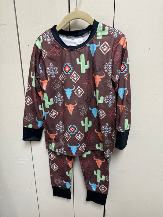 brown pj set
