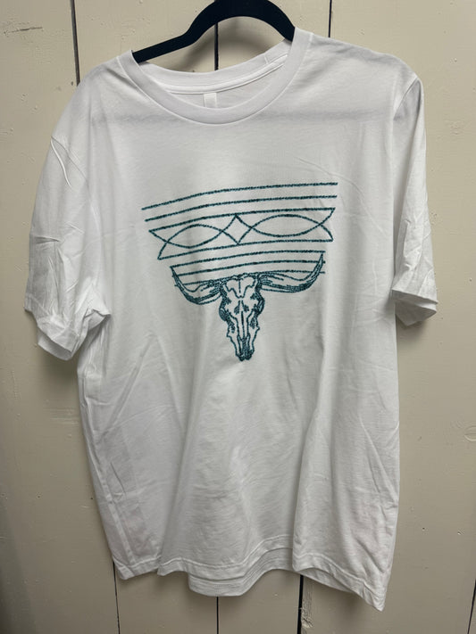 Steer and boot stitch tee