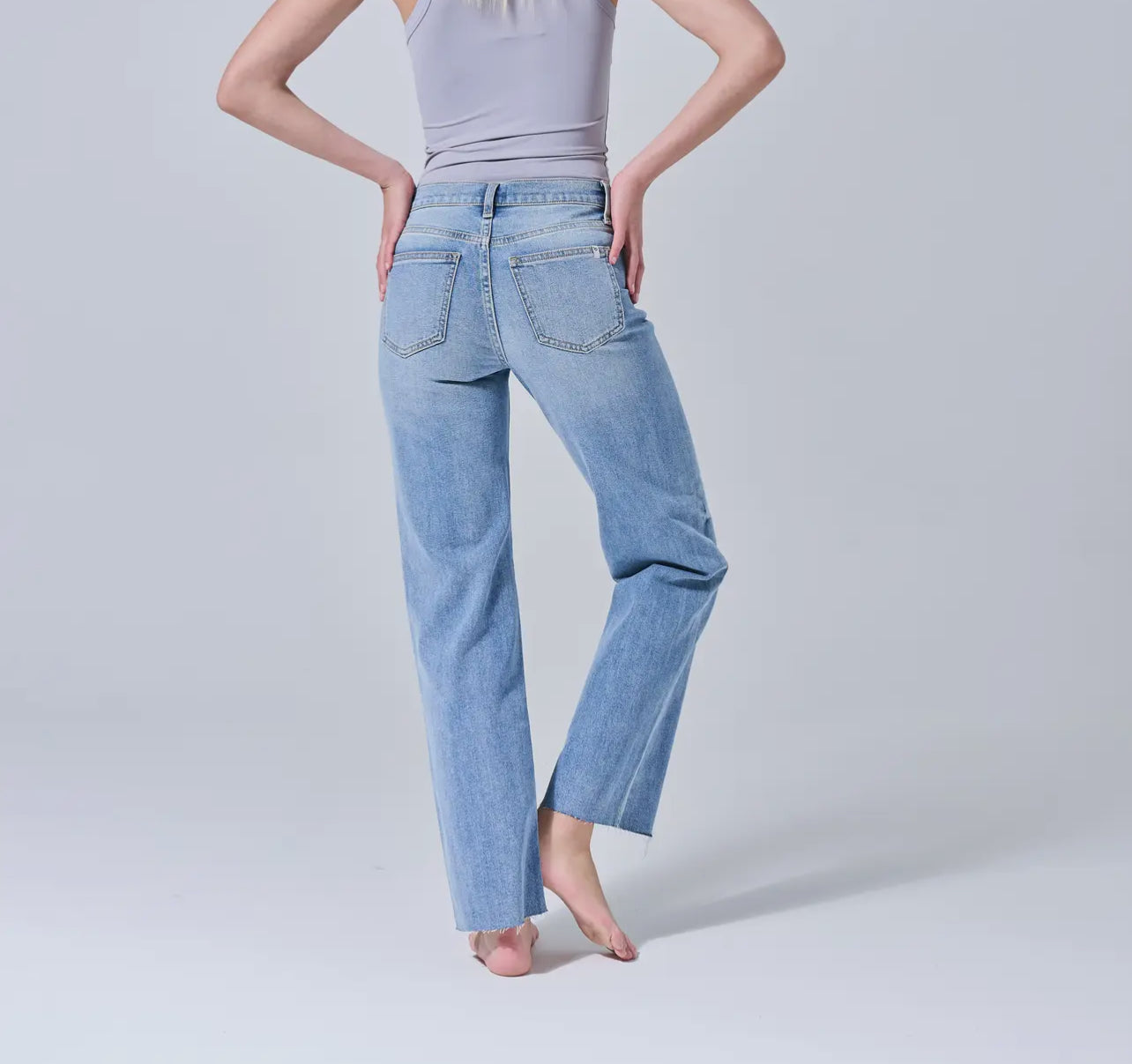 High Rise comfort stretch sneak peak jeans