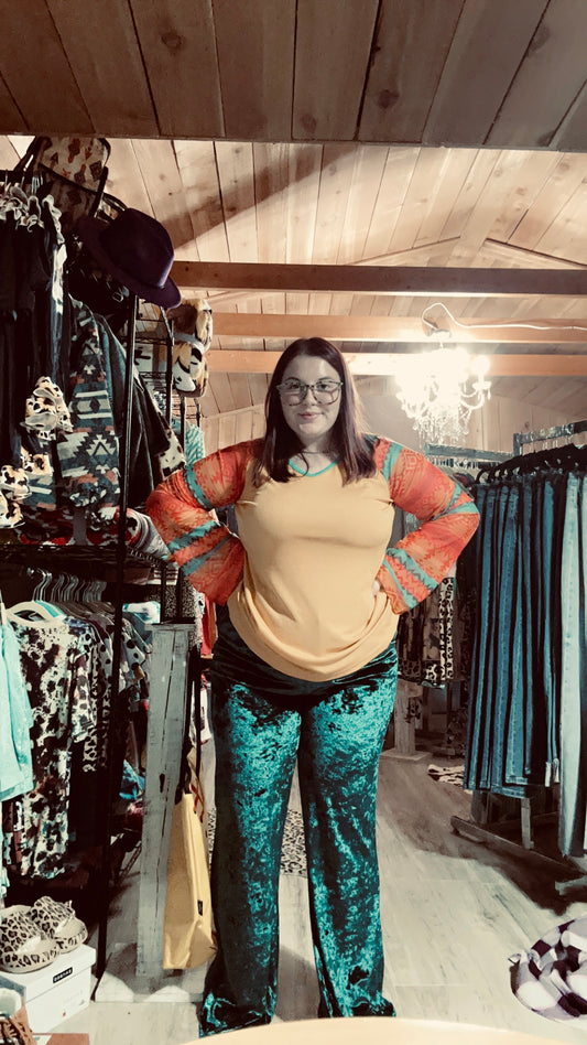 Emerald Velvet Pants