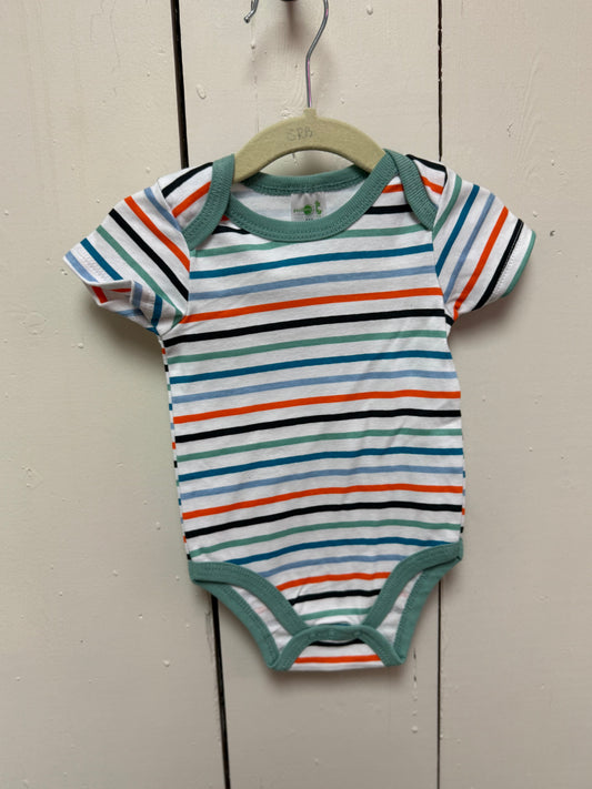 colorful stripe onesie