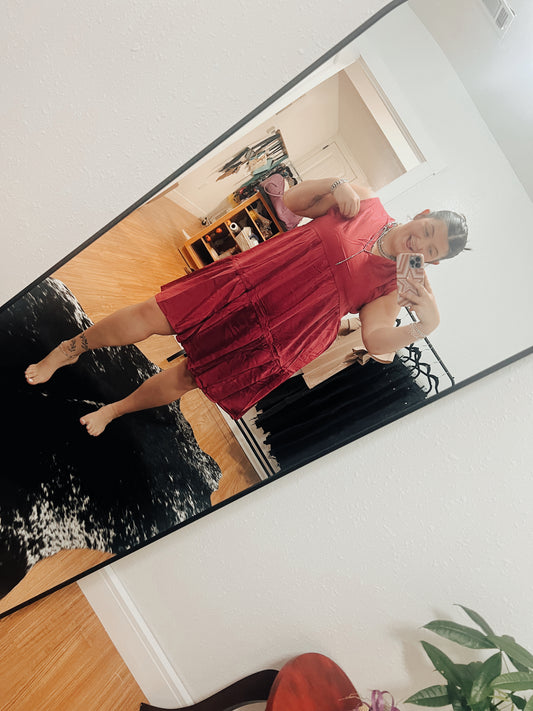 pink satin dress