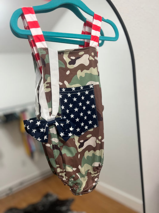 camo red/white/blue kids