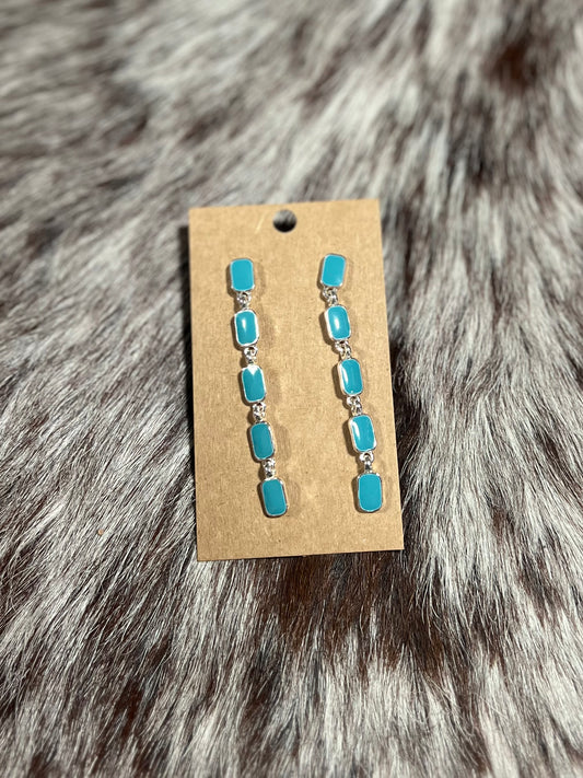 stone dangle earrings