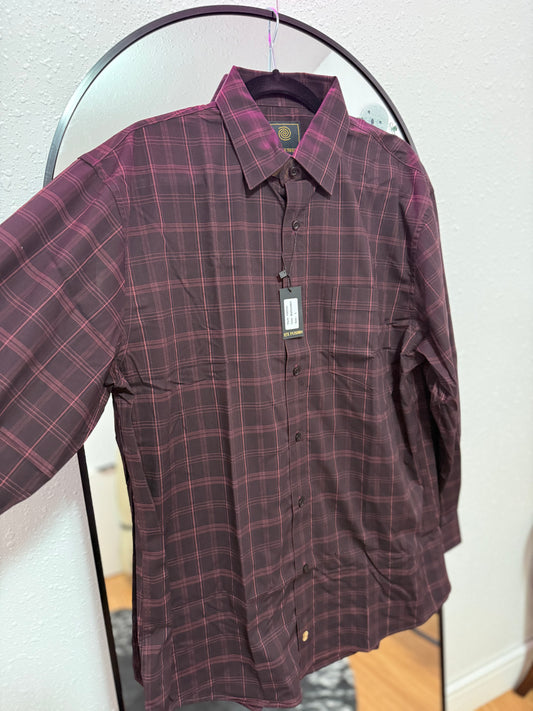 red square men’s long sleeve button up