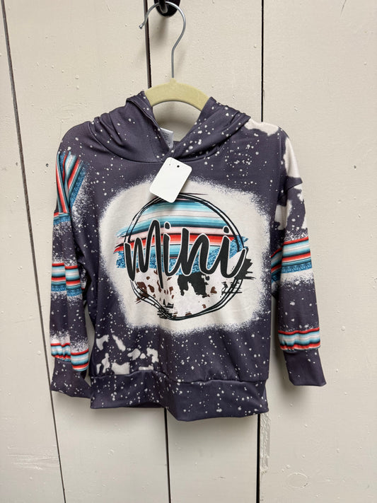 mini serape bleached pullover