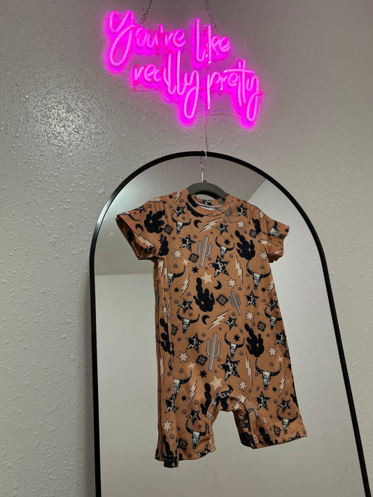 Brown Desert Romper