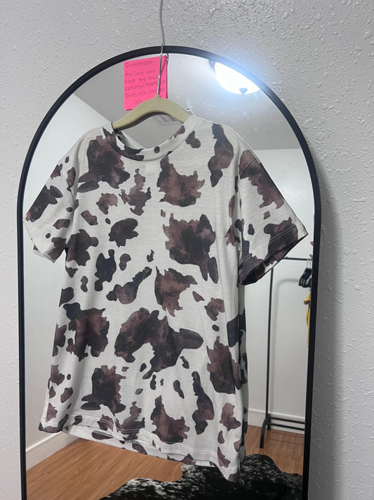 cowprint kids shirt