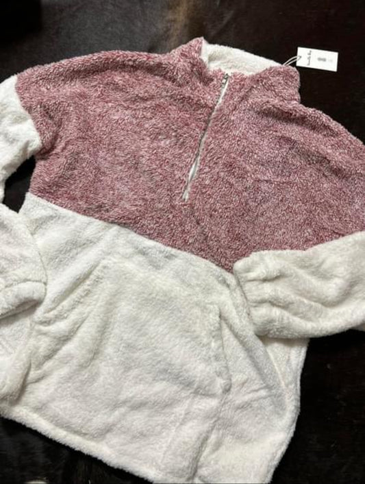 Burgundy Half Zip