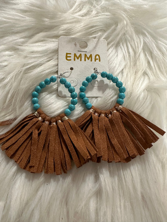 Turquoise leather