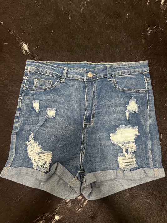high waisted jeans shorts