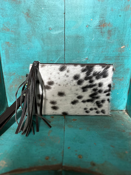 Cowhide Wristlet