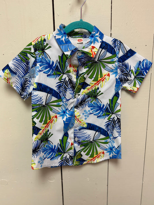white hawaiian shirt