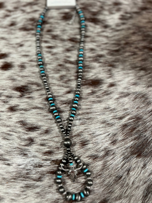 steer navajo necklace
