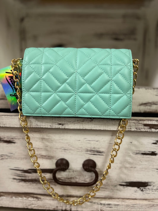 Mint Faux Leather Purse
