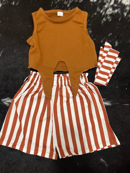 front tie stripe set