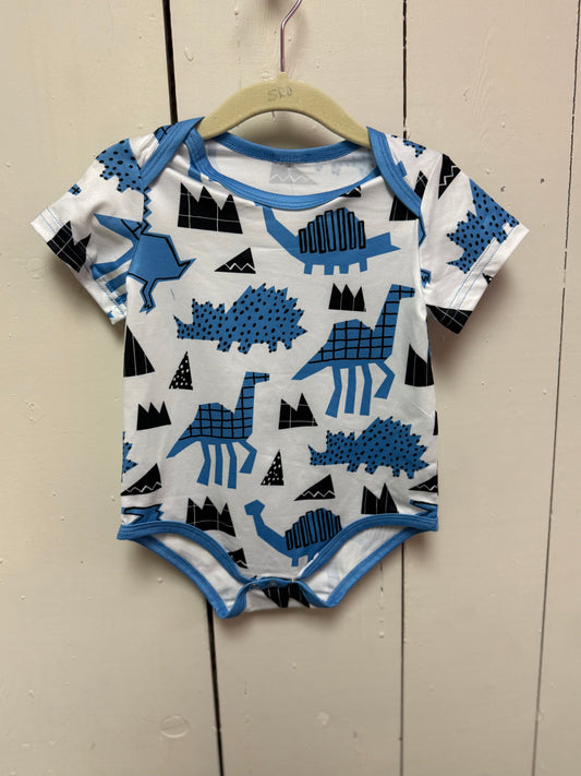 blue dino onesie