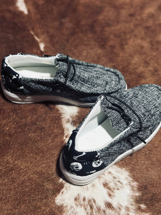 Kiddie Skulls & Bones Shoes