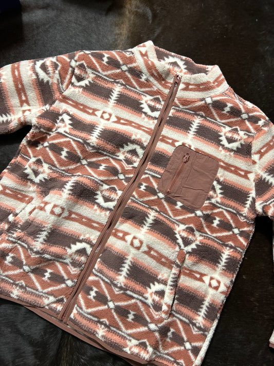 Aztec Sherpa Zip Up