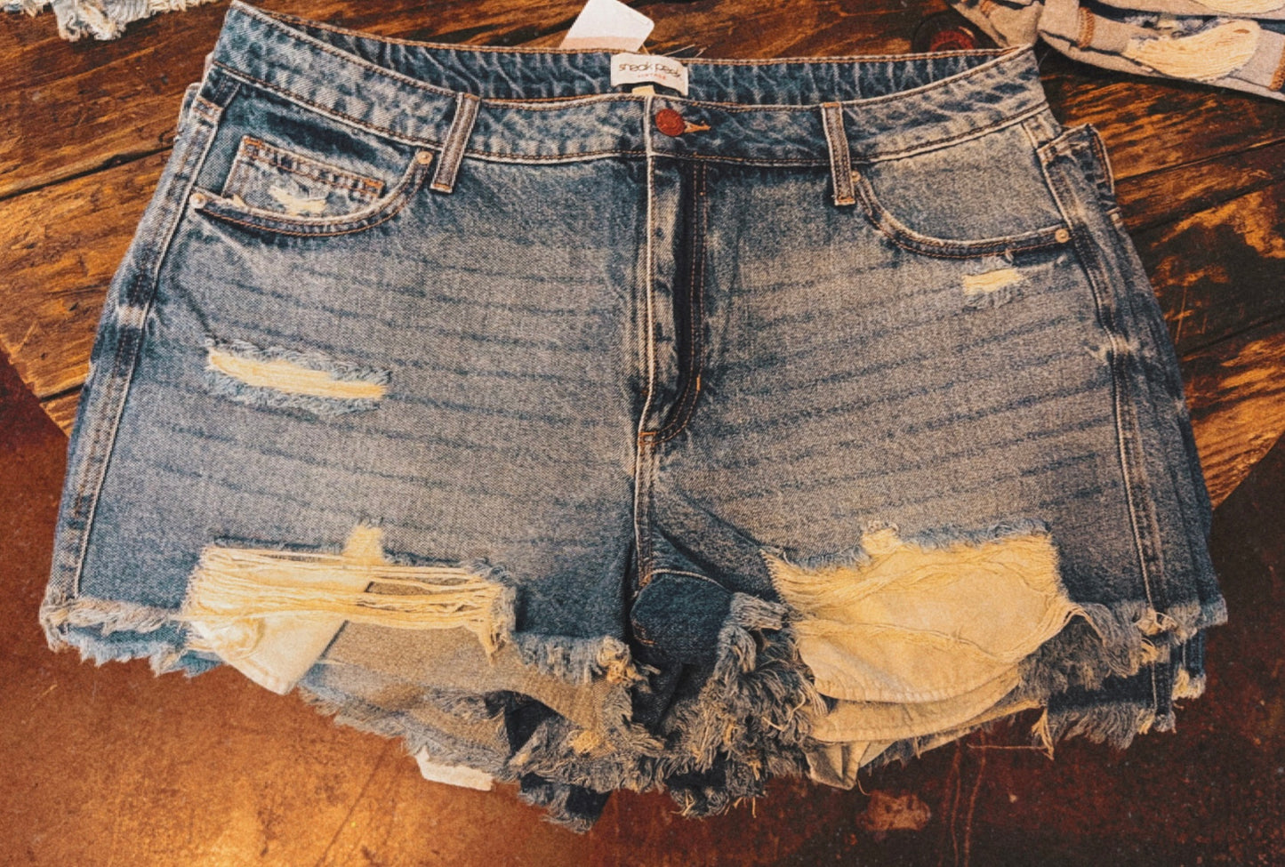 high rise plus size sneak peek shorts