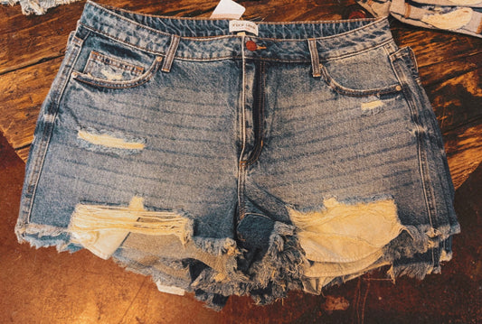 high rise plus size sneak peek shorts