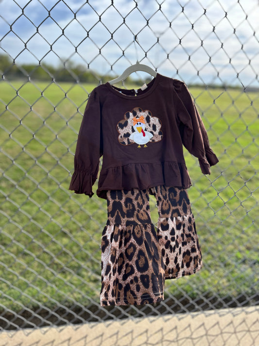 Cheetah Turkey Bell Set